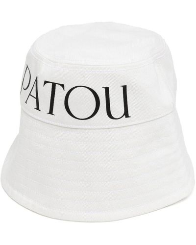 Patou Logo-print Bucket Hat - White