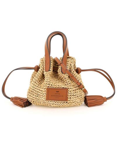 Anya Hindmarch Raffia Handbag - Metallic