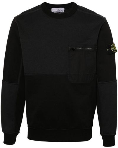 Stone Island Light Crewneck Sweatshirt - Black