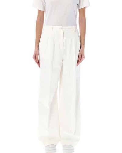 A.P.C. Tresse Pleated Jeans - White