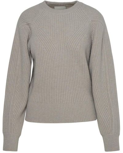 Isabel Marant Drop Shoulder Crewneck Knitted Sweater - Grey