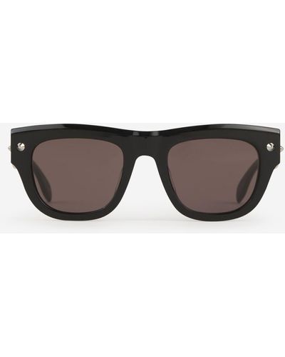 Alexander McQueen Square Sunglasses - Gray