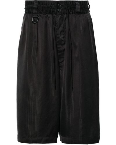 Y-3 3s Drawstring-waist Track Shorts - Black