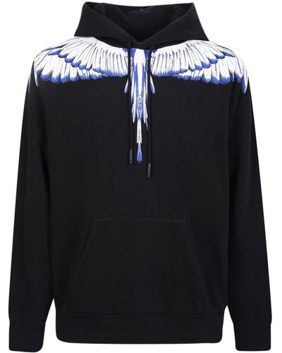 Marcelo Burlon Wings Print Sweatshirt - Black