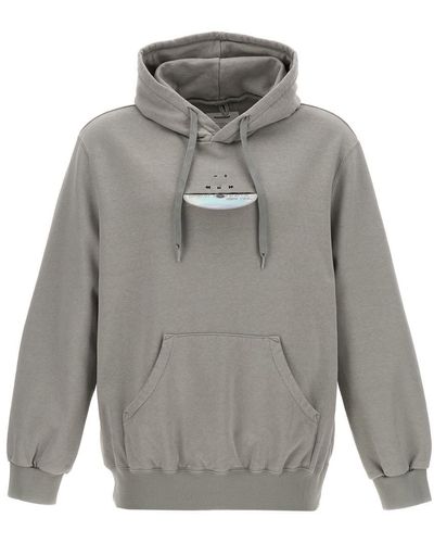 Doublet 'cd-r Embroidery' Hoodie - Gray