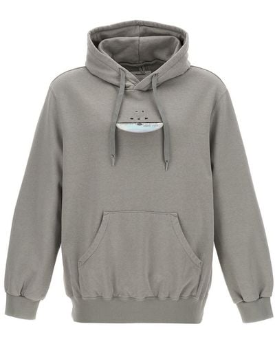 Doublet 'cd-r Embroidery' Hoodie - Grey
