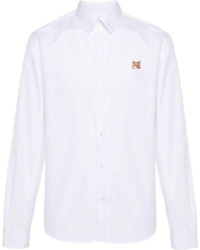 Maison Kitsuné Fox Head Classic Shirt - White