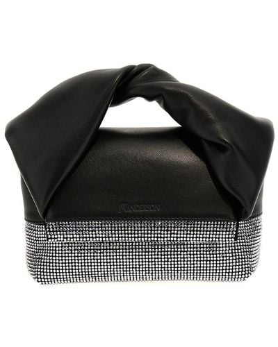 JW Anderson 'Crystal Twister' Small Handbag - Black