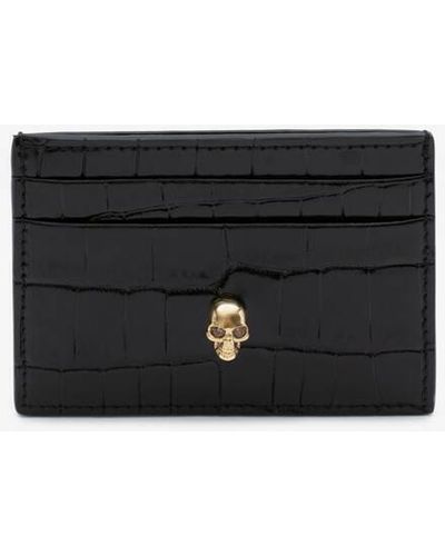 Alexander McQueen Skull Card Holder - White