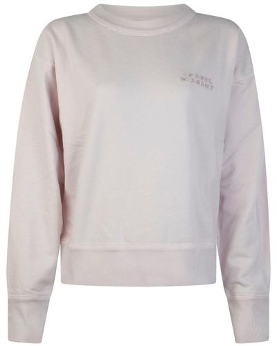 Isabel Marant Light Pink Cotton Blend Sweatshirt - Grey
