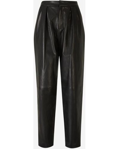 Balmain Leather Pants - Black