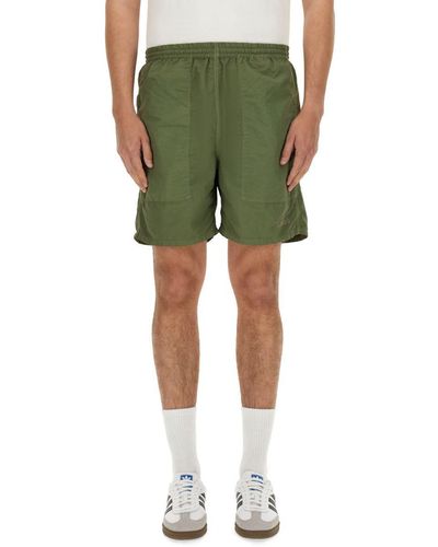AMISH Nylon Bermuda Shorts - Green