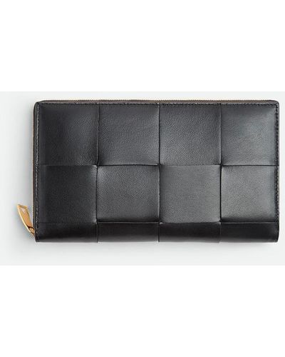 Bottega Veneta Zippered Wallet Accessories - Gray