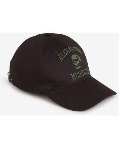 Alexander McQueen Varsity Skull Cap - Black