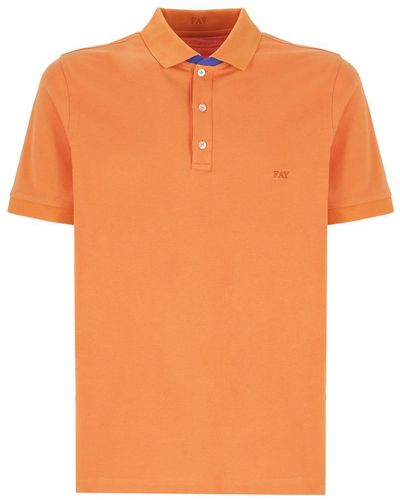 Fay T-Shirts And Polos - Orange