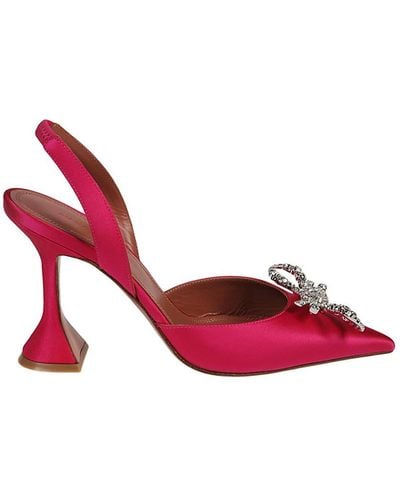 AMINA MUADDI Rosie Sling Court Shoes - Red