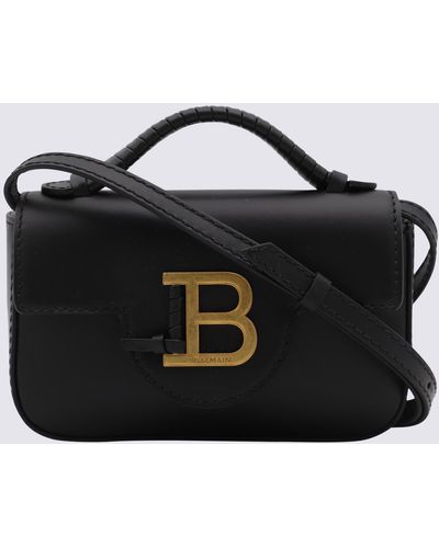 Balmain Leather B-Buzz Mini Crossbody Bag - Black