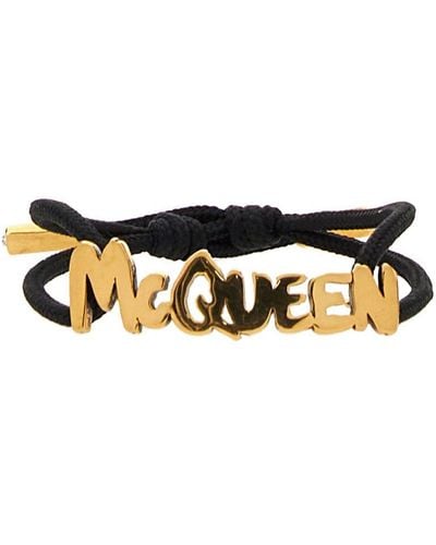 Alexander McQueen Graffiti Bracelet - Black