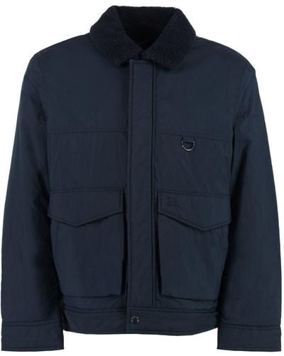 Woolrich Cotton Blend Jacket - Blue