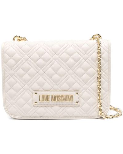 Love Moschino Quilted Bag - Natural