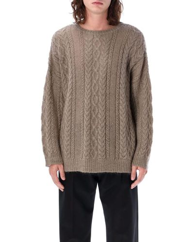 Undercover Cable Knit Sweater - Gray