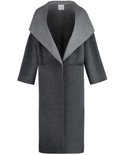Totême Wool And Cashmere Coat - Black