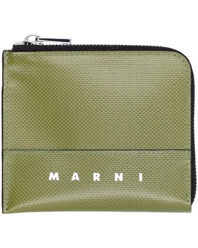 Marni Zip Wallet - Green