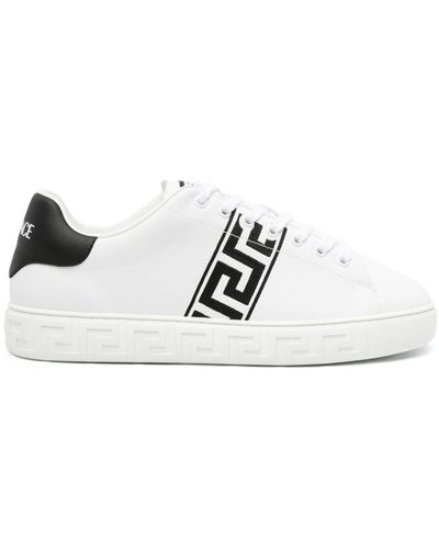 Versace Greca Trainers - White