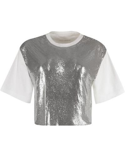 Rabanne Cotton T-Shirt - Grey