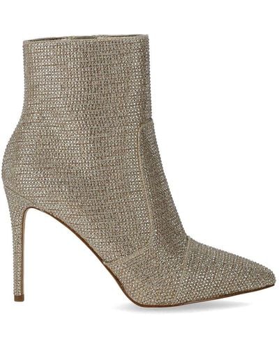 Michael Kors Rue Strass Heeled Ankle Boot - Gray