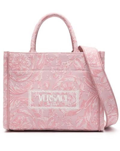 Versace Athena Barocco Small Tote Bag - Pink