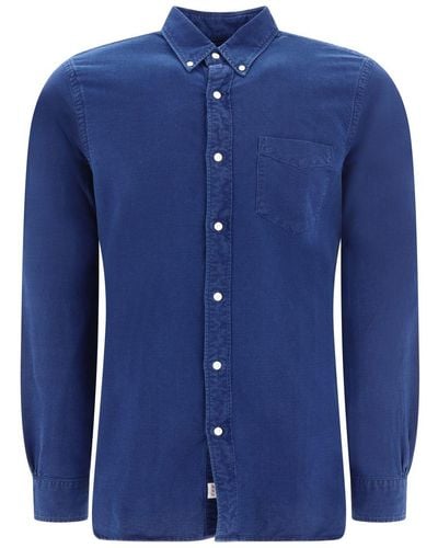 RRL "indigo Oxford" Shirt - Blue