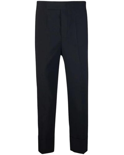 SAPIO Slim Wool Pants Clothing - Blue