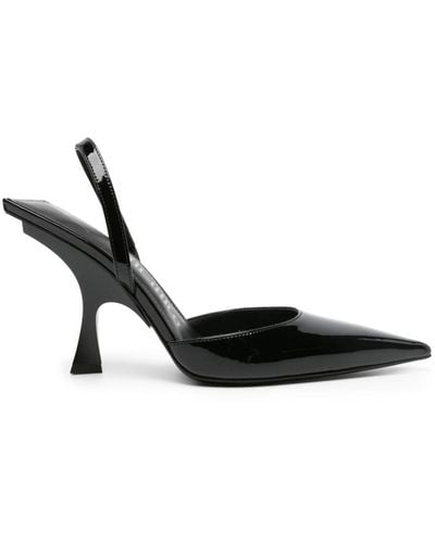 The Attico Ester Slingback Court Shoes - Black