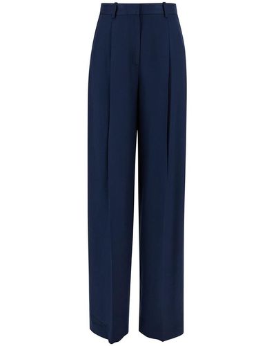 Theory Trousers With Pinces Detail - Blue