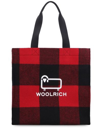 Woolrich Logo Detail Tote Bag - Red