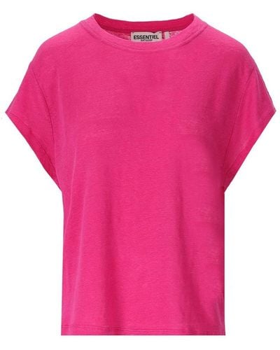 Essentiel Antwerp Duplicar Fuchsia T-shirt - Pink