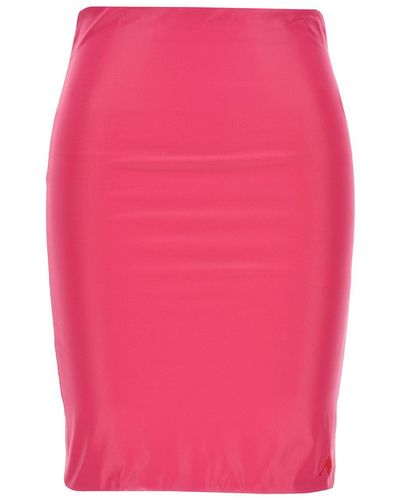 The Attico Lycra Miniskirt Beachwear - Pink