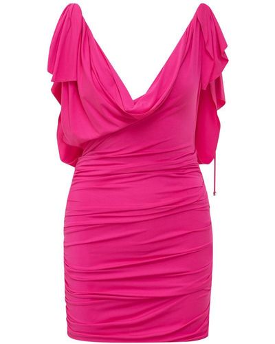 The Attico Mini Jersey Dress - Pink