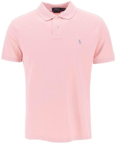 Polo Ralph Lauren Pique Cotton Polo Shirt - Pink