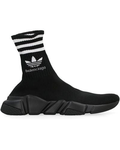 Balenciaga X Adidas "speed" Sneakers - Black