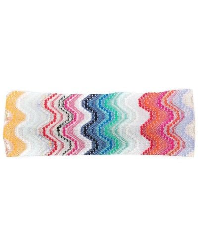 Missoni Chevron-knit Headband - Pink