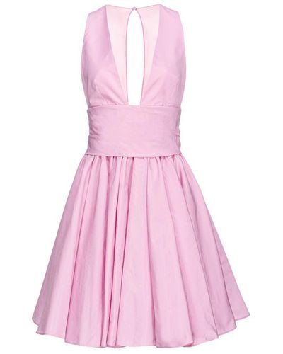 Pinko Mini Taffeta Dress - Pink