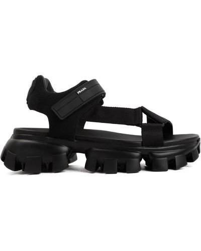 Prada Cloudbust Nastro Sandals - Black