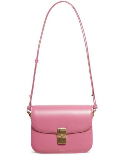 A.P.C. Satchel & Cross Body Bag - Pink