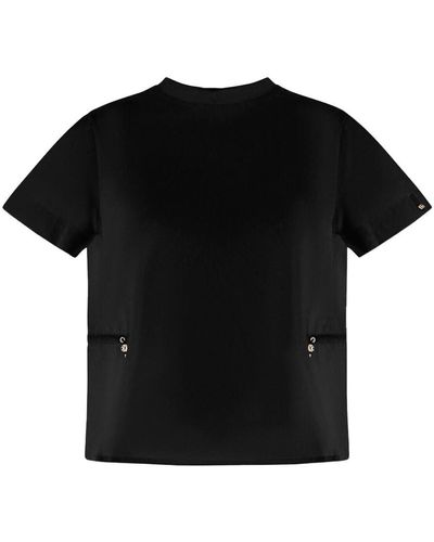 Herno T-shirt With Drawstring Clothing - Black