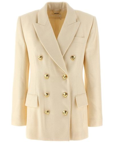 Chloé Tailored Double-breasted Blazer Jackets White - Natural