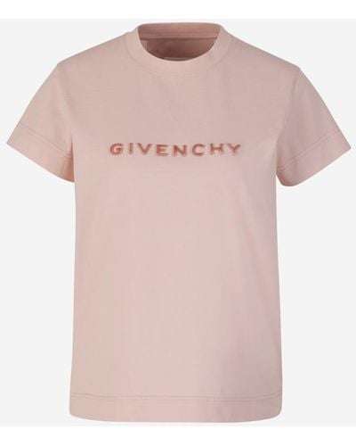 Givenchy Cotton Logo T-shirt - Pink