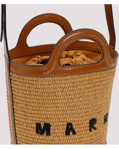 Marni Small Tropicalia Bucket Bag - Brown
