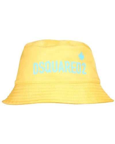 DSquared² Bucket Hat - Yellow
